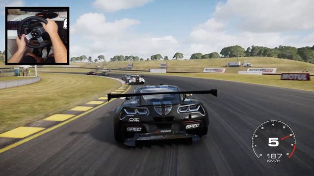 Chevrolet Corvette C7.R- Grid 2019| Logitech g27 game play [4K] смотреть онлайн