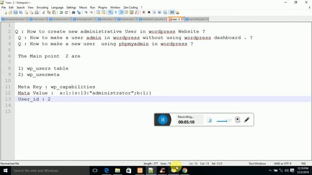 HOW TO CREATE NEW USER IN WORDPRESS USING PHPMYADMIN IN HINDI смотреть онлайн