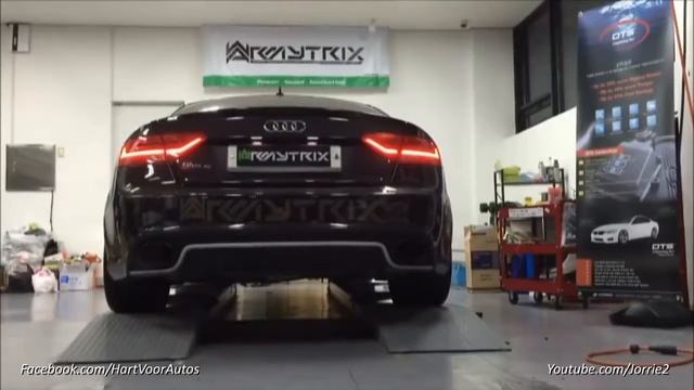 Audi RS5 V8 | Armytrix Система выхлопа VALVETRONIC | обороты & ускорение звук! смотреть онлайн