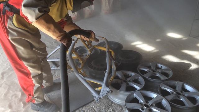 Пескоструй или  пескоструйная обработка рамы