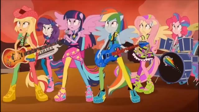 ♫ Bienvenido Al Show ♫ || Las Dazzlings vs. Las Rainboows || MLP: EG-Rainbow Rocks смотреть онлайн