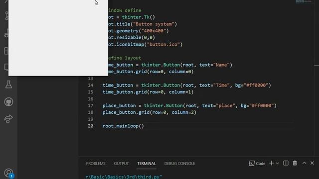 Tkinter lecture 3 (Buttons and Grid system) смотреть онлайн