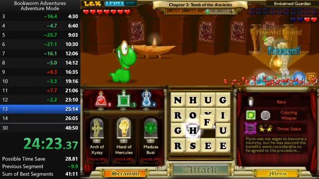 Adventure in 48:43 - Bookworm Adventures (Speedrun) смотреть онлайн