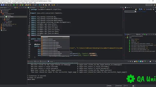 Selenium & Cucumber BDD – Tutorial 27/32: Creating WebElements & Using Assertions смотреть онлайн