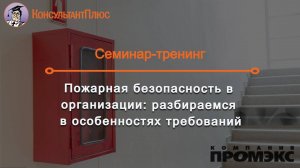 Пожарная безопасность организации: разбираемся в особенностях требований