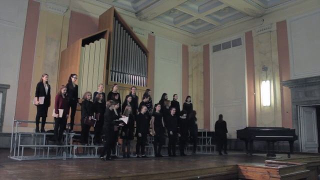 2016 - Хоровая практика III курса. Дирижирует Евгения Смирнова (женский хор) смотреть онлайн