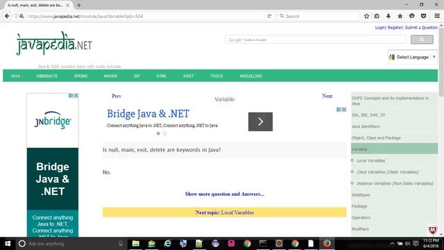 Is null, main, exit, delete are keywords in Java?
- javapedia.net смотреть онлайн