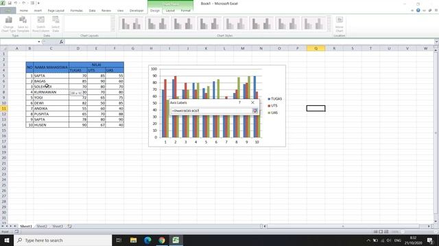 Cara Mudah Membuat Grafik di Microsoft Excel 2010 смотреть онлайн
