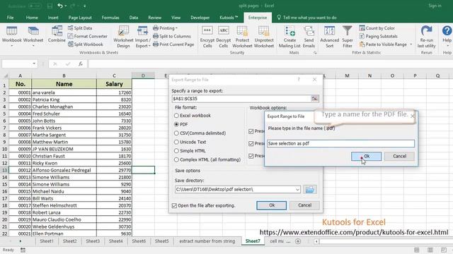 How to save selection or entire workbook as PDF in Excel? смотреть онлайн
