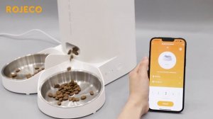 Умная автоматическая Wi-Fi кормушка Rojeco для домашних животных на 4 л с дистанционным управлен.mp4
