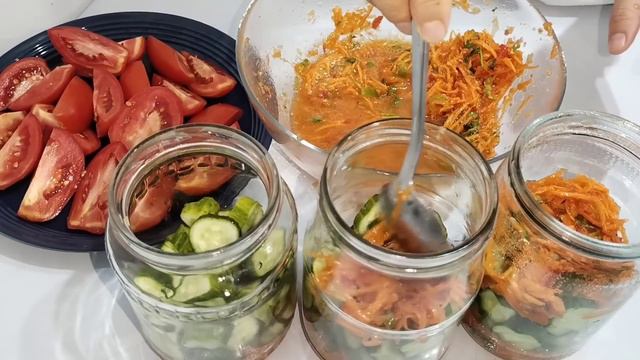ЗИМОЙ ОБЛИЖЕШЬ ПАЛЬЧИКИ!!! НЕВЕРОЯТНО ВКУСНЫЕ ПОМИДОРЫ ПО-КОРЕЙСКИ НА ЗИМУ. смотреть онлайн