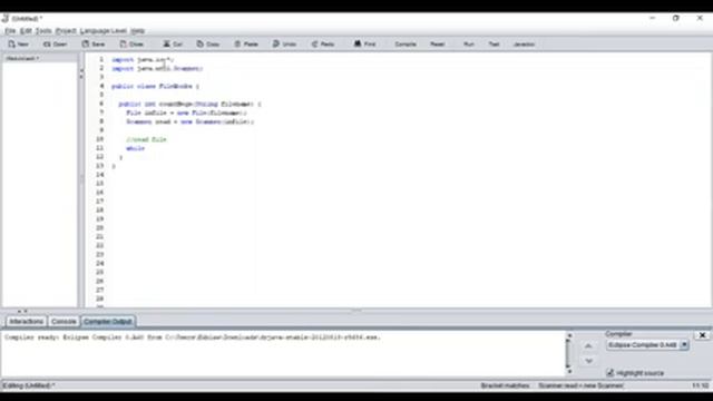 Java routine to read from a file смотреть онлайн