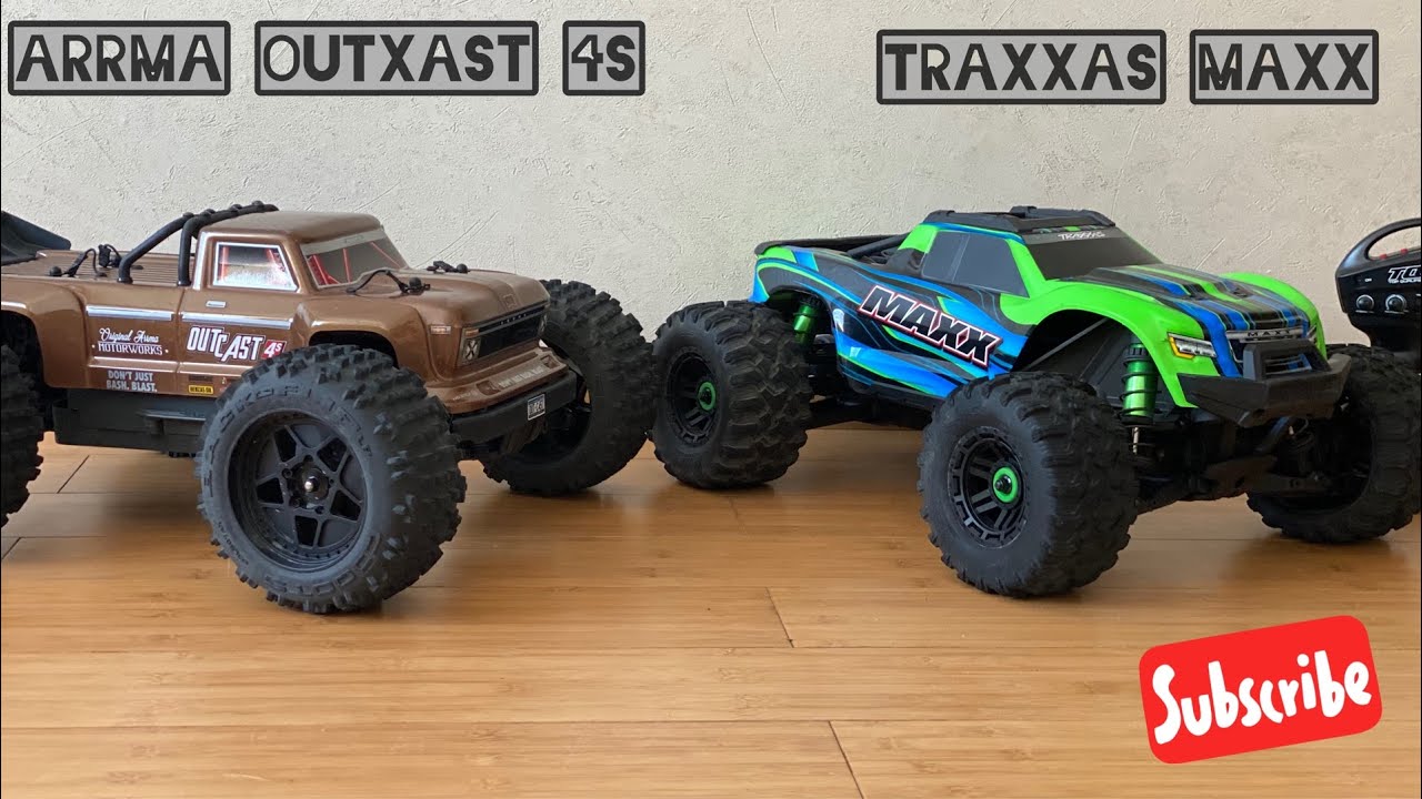 TRAXXAS MAXX vs ARRMA Outcast 4S - кого оставить СЕБЕ на тесты!? | traxxas maxx vs arrma outcast смотреть онлайн