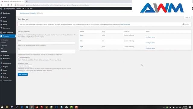 How to Add Product Attributes Using WooCommerce on WordPress | American Webs Master смотреть онлайн