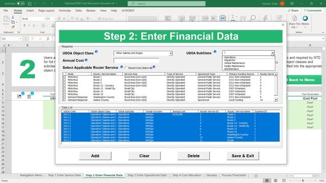 National RTAP Cost Allocation Calculator Video: Financial Data (Excel Application) смотреть онлайн