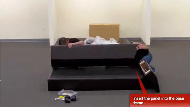 Amazon.com - Bobkona Sectional Sofa Assembly.flv смотреть онлайн