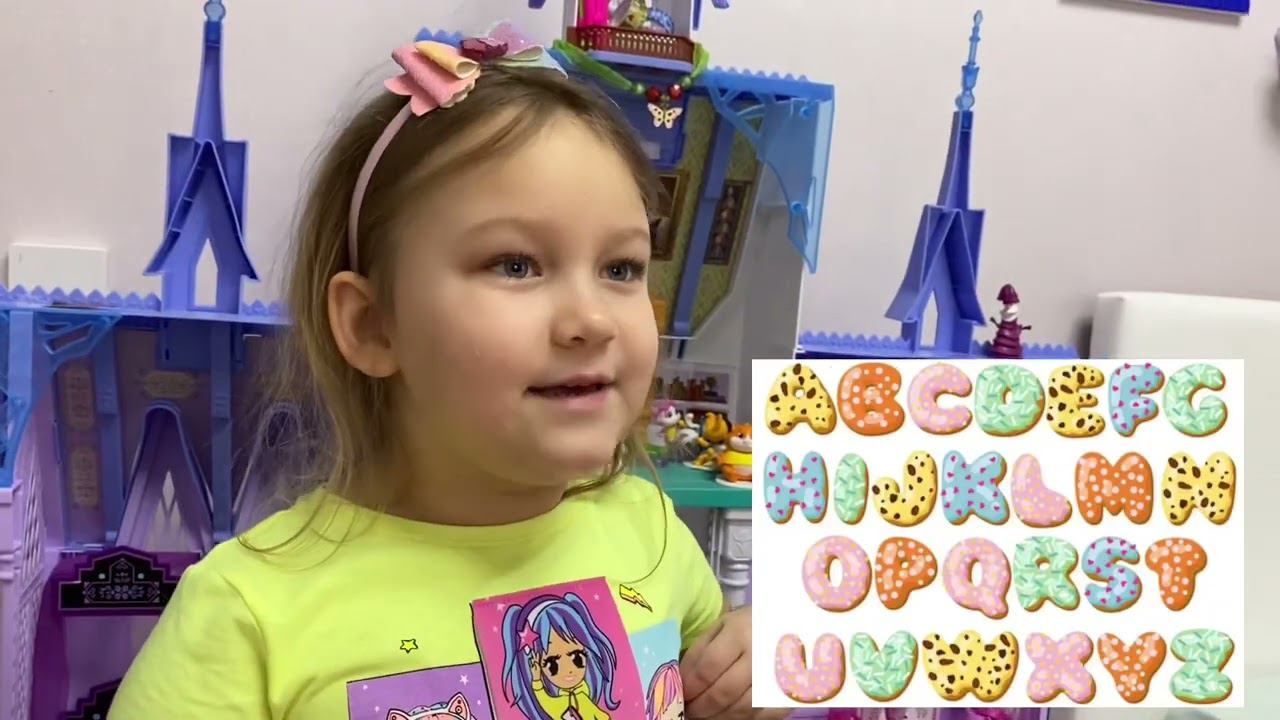 Donut ABC Alphabet. Английский алфавит из пончиков