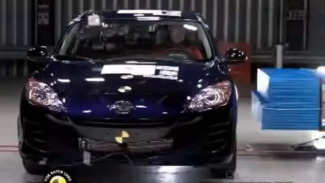 Краш тест Mazda 3 2010 (2009 E-NCAP) смотреть онлайн