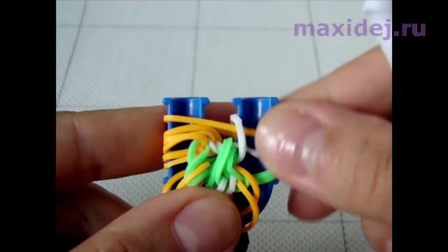 Браслет из резинок ИСПАНСКОЕ КРУЖЕВО на рогатке смотреть онлайн