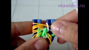 Браслет из резинок ИСПАНСКОЕ КРУЖЕВО на рогатке