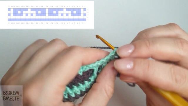 Великолепный мозаичный узор крючком. Вязание для начинающих, мастер - класс. Mosaic crochet. смотреть онлайн