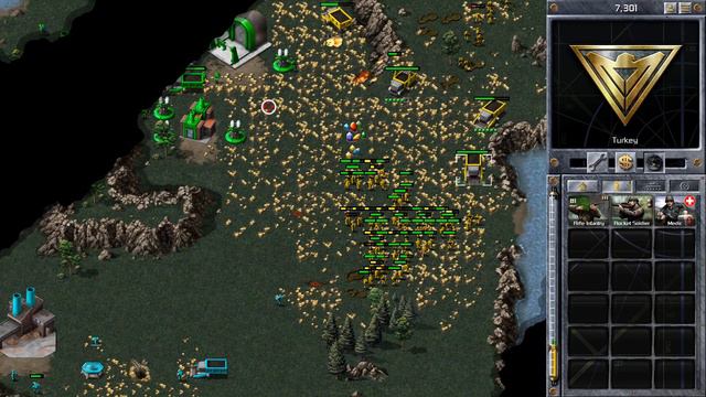 1 vs 7 Hard Computers - Infantry only - Red Alert Remastered смотреть онлайн