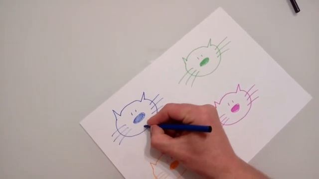 как нарисовать кота с разным настроением за 30 секунд смотреть онлайн