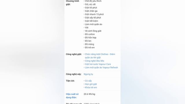 Máy giặt sấy Electrolux Inverter 8 kg EWW8023AEWA смотреть онлайн