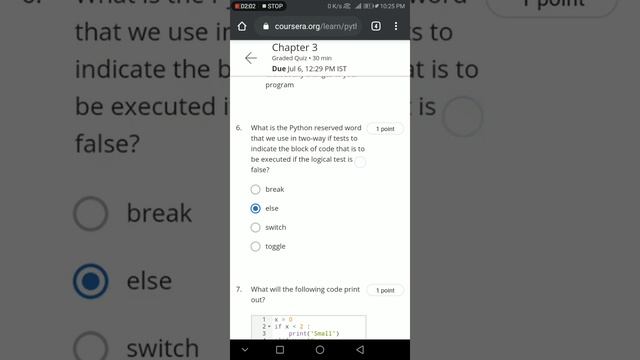Python for Everybody || Week 5 quiz answers || Coursera смотреть онлайн