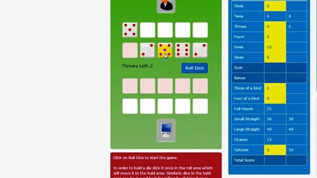 Yahtzee - Game Play смотреть онлайн