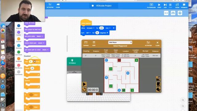 How to Work in VEX VR and Run a Virtual Robot: Wall Maze смотреть онлайн