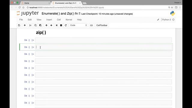 Built in functions - Enumerate and Zip functions смотреть онлайн