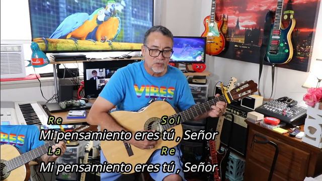 MI PENSAMIENTO ERES TÚ , JESÚS(GUITARRA🎸 , LETRAS Y ACORDES) смотреть онлайн