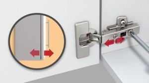 Варианты регулировок для скрытых петель Hettich