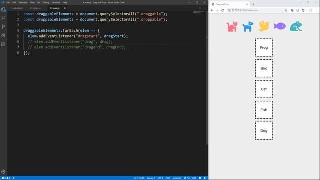 HTML Drag and Drop API смотреть онлайн