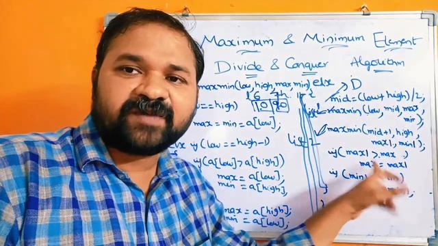Finding maximum and minimum element using Divide and Conquer|| Time Complexity ||Algorithm | Exampl смотреть онлайн