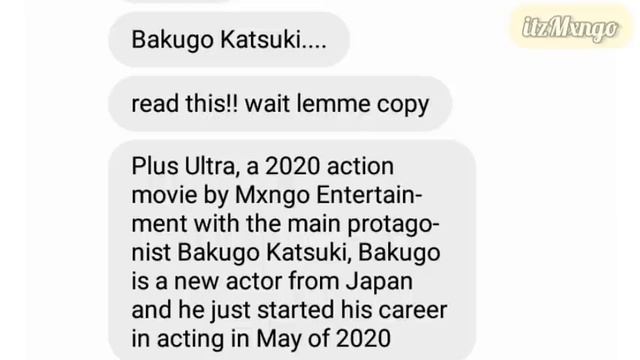 'Bakugo is Secretly a Celebrity?!' - BNHA/MHA group chat (texting story) смотреть онлайн