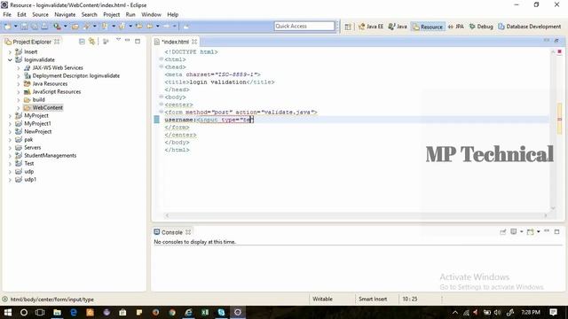User Validation using JDBC and Servlet and Oracle || by MP Technical смотреть онлайн