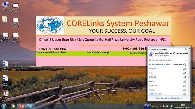 [CWNA] Lec#11 How to Create AD-HOC Network in Windows 7 in Pashto. смотреть онлайн