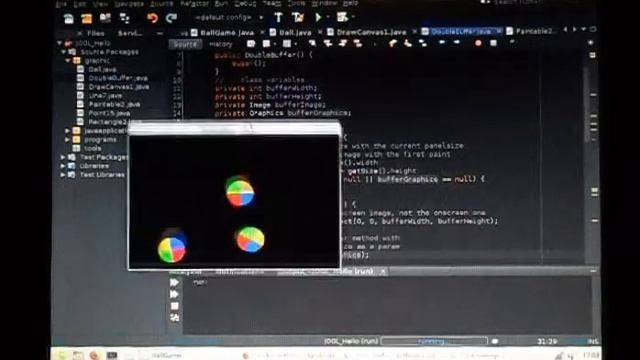 java awt baelle (doublebuffered) смотреть онлайн