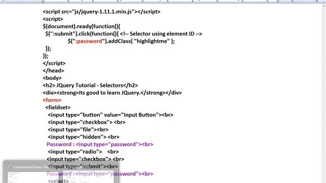JQUERY PASSWORD SELECTOR DEMO смотреть онлайн