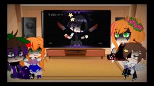 .||Afton family react to Michael||.Русский./English.|My au