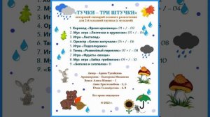 Арина Чугайкина Тучки - три штучки - авторский сценарий осеннего развлечения для 2-й младшей группы