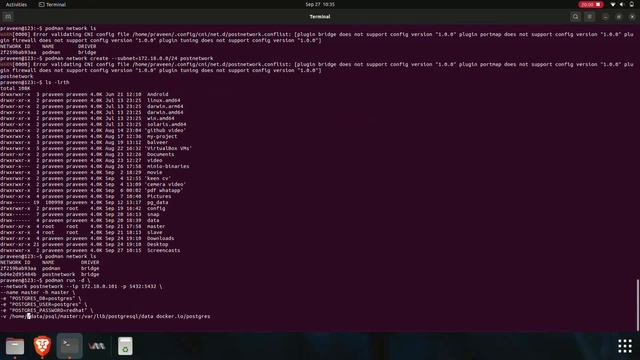 MASTER SLAVE REPLICATION POSTGRESQL IN PODMAN CONTAINER#linux #redhat #postgres смотреть онлайн