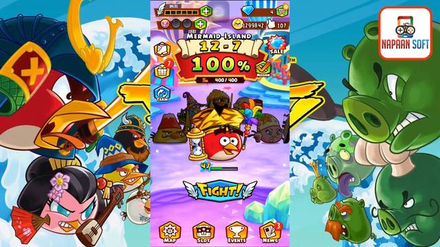 Angry Birds Fight! - SUPER SAKURA PIG 2017-GOLDEN SAKURA WREATH (SS STELLA)-EP93 смотреть онлайн