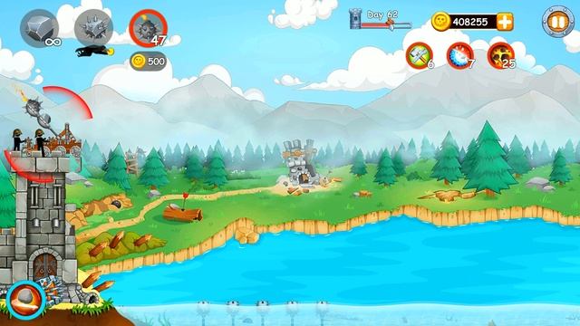 ДИРИЖАБЛЬ ПУШКА - БОСС ПИРАТОВ! Катапульта: Атака пиратов. Игры андроид