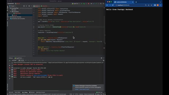 FastApi: Live implementation & Debugging python code with PyCharm and VS Code IDE смотреть онлайн