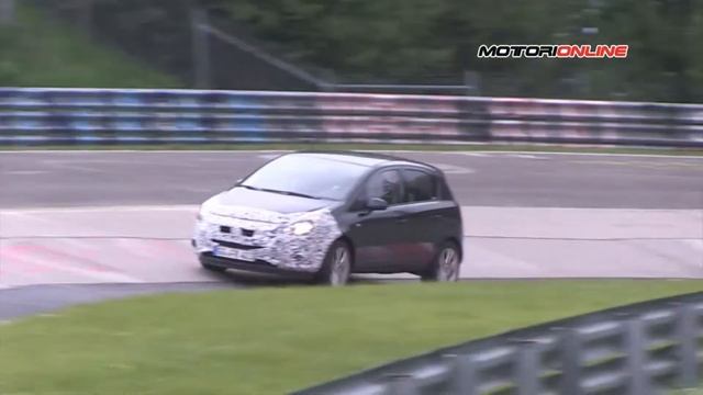 Opel Corsa MY 2014, Video Spia Dei Test Sul Circuito Del Nürburgring