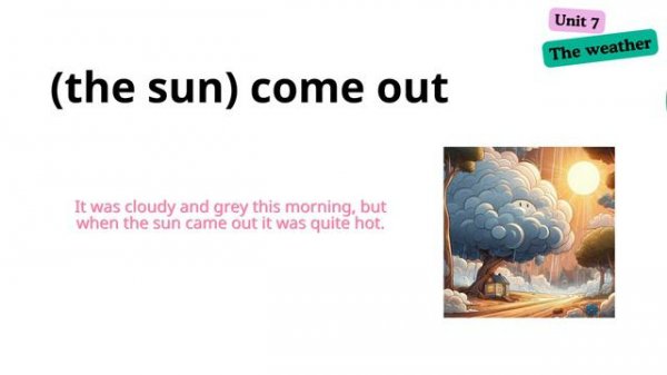 english vocabulary in use pre intermediate and intermediate   Unit 7 The weather