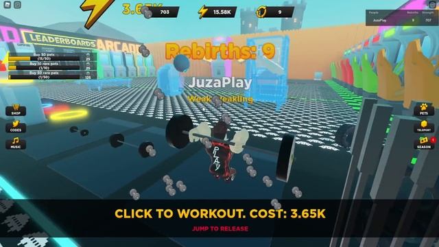 ВЕРНУЛСЯ В СИМУЛЯТОР КАЧКА И ПРОКАЧАЛСЯ ОТ НУБА ДО ПРО Strongman Simulator ROBLOX смотреть онлайн